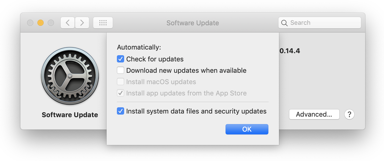 Download latest mac software update