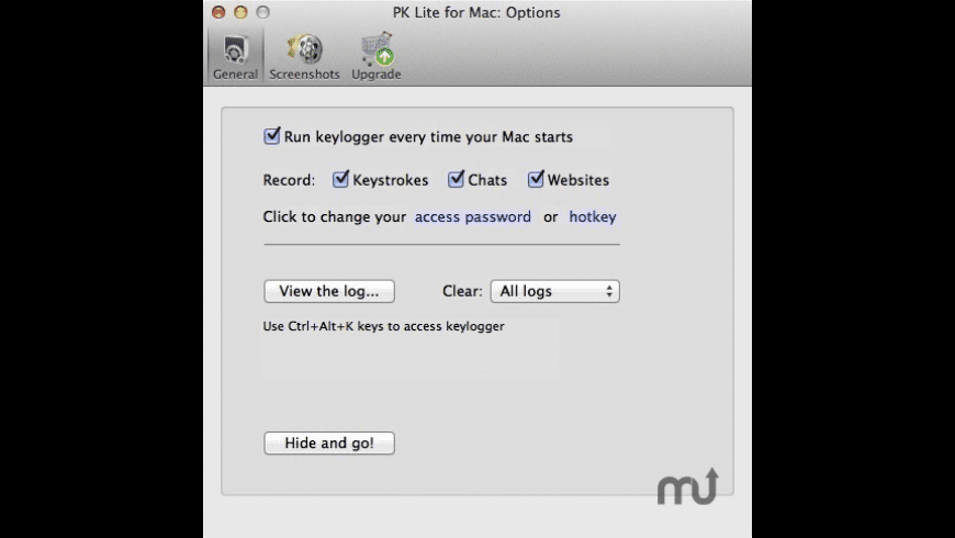 Perfect keylogger lite for mac